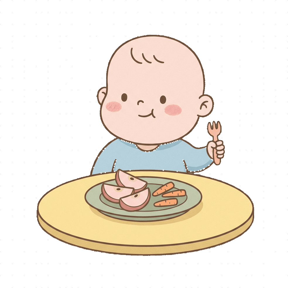 Child eating a healthy meal